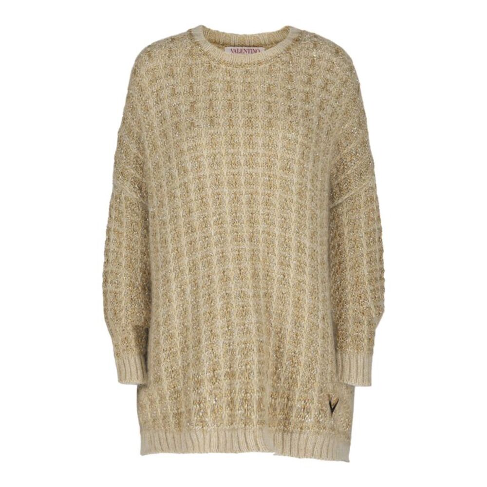 Valentino Mohair-Lurex Blend Oversized Sweater Multi Womens